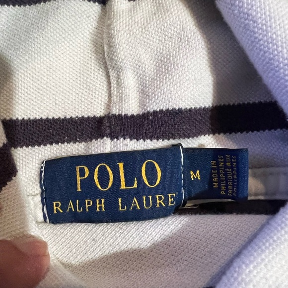 Polo Ralph Lauren CP-93 Sailor Yellow Jacket Bear Mesh Striped Hoodie Medium - Picture 10 of 14